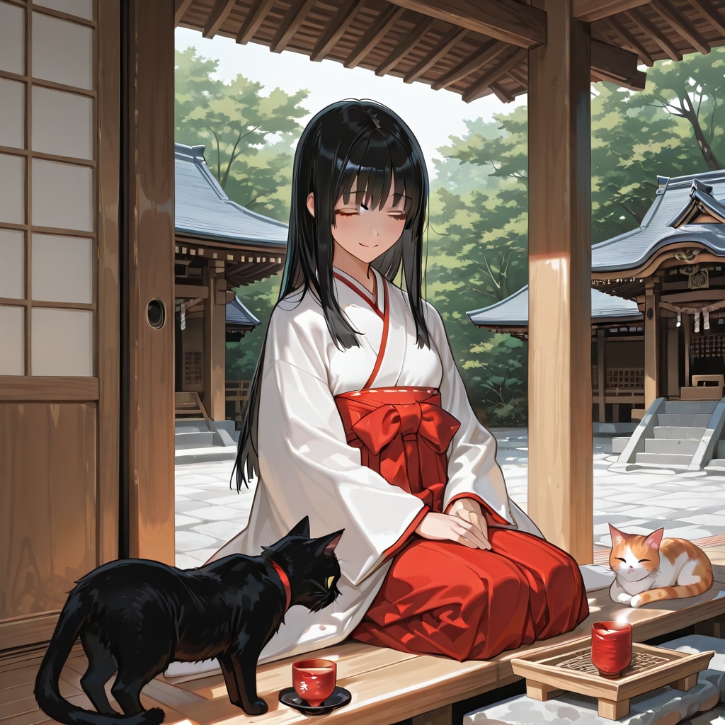 穏やかな午後。猫たちとのお茶会。 | の人気AIイラスト・グラビア