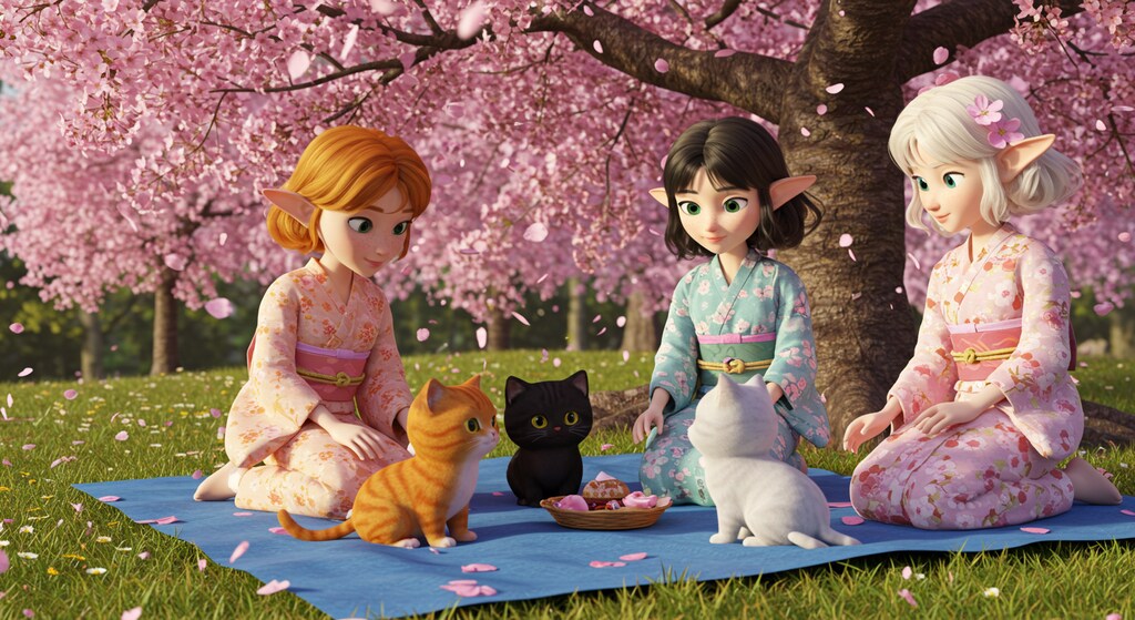 毛色が違うけど、この子たち三つ子なの？