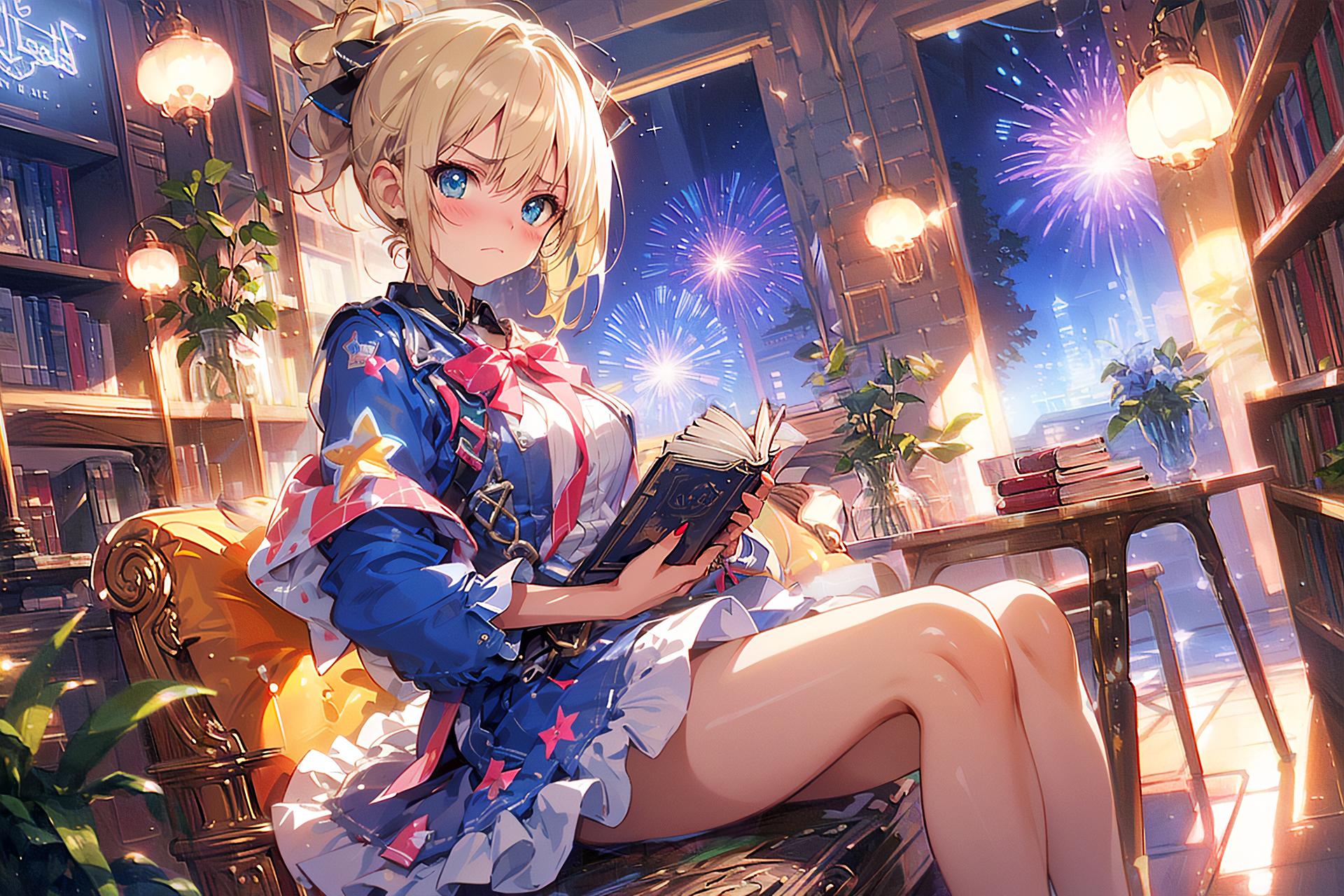 花火見物？ここで充分よ | の人気AIイラスト・グラビア