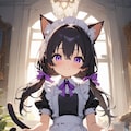 メイドの猫娘 2枚目