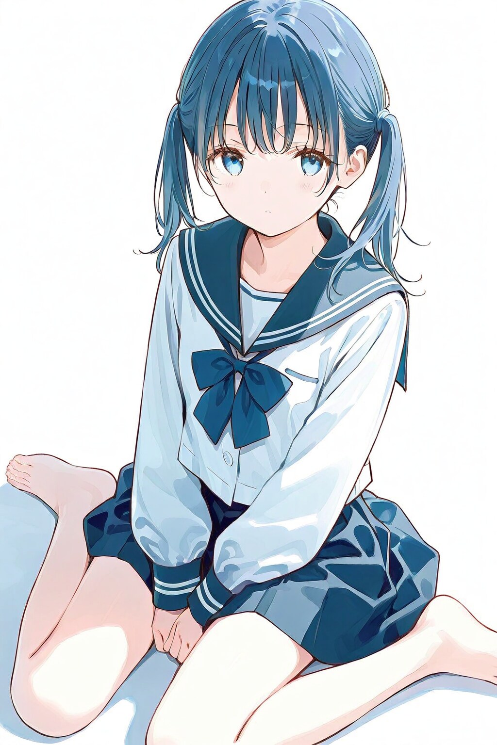 セーラー服の少女(UNICORN)(4) | の人気AIイラスト・グラビア