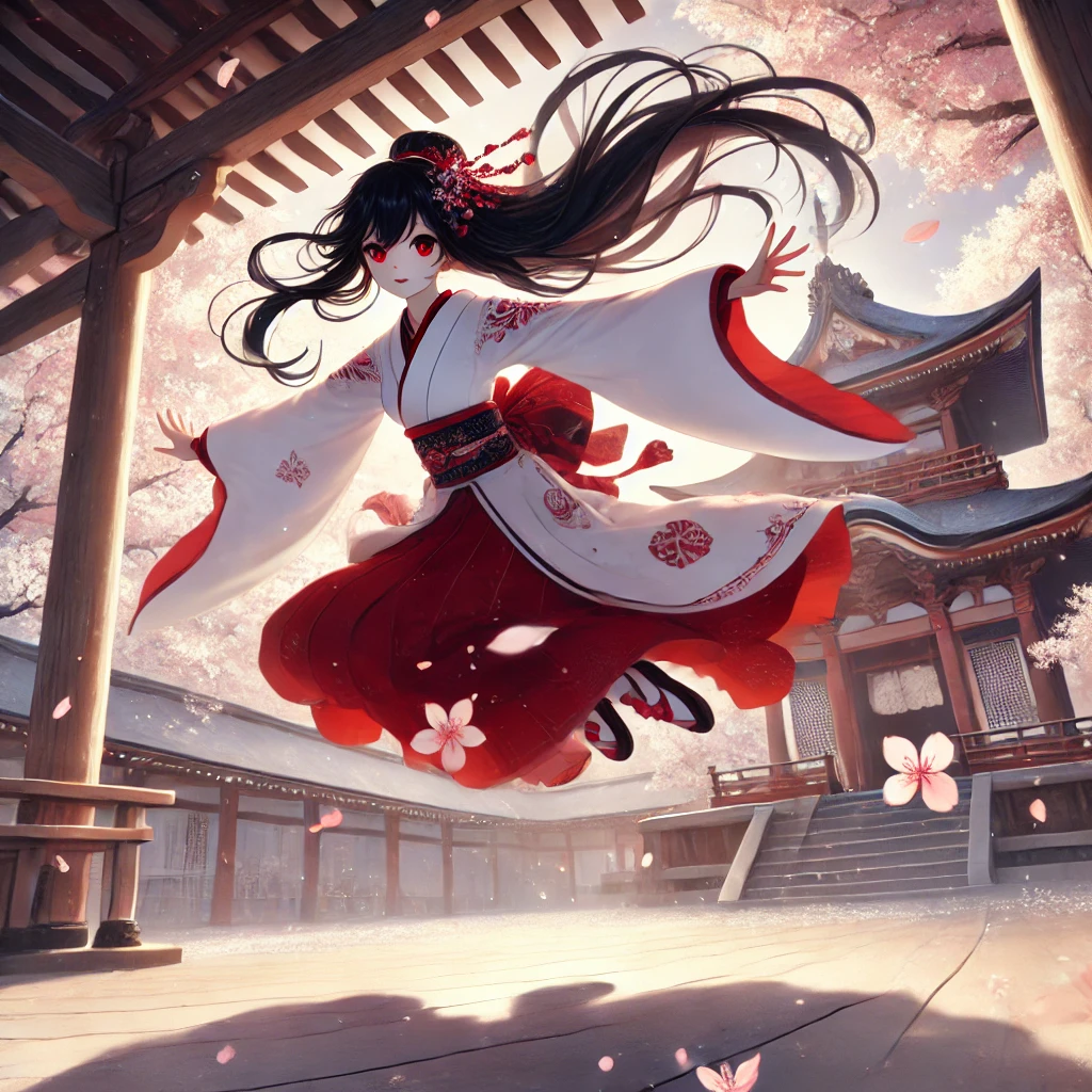桜舞う巫女リナちゃん