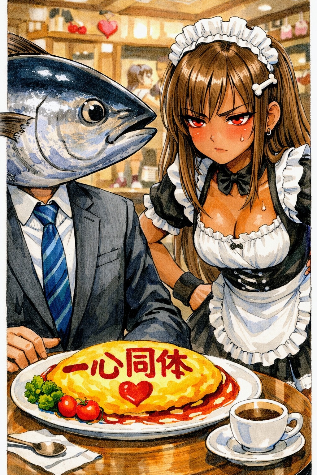 【がぞうください】🐟️＆🍖 | の人気AIイラスト・グラビア