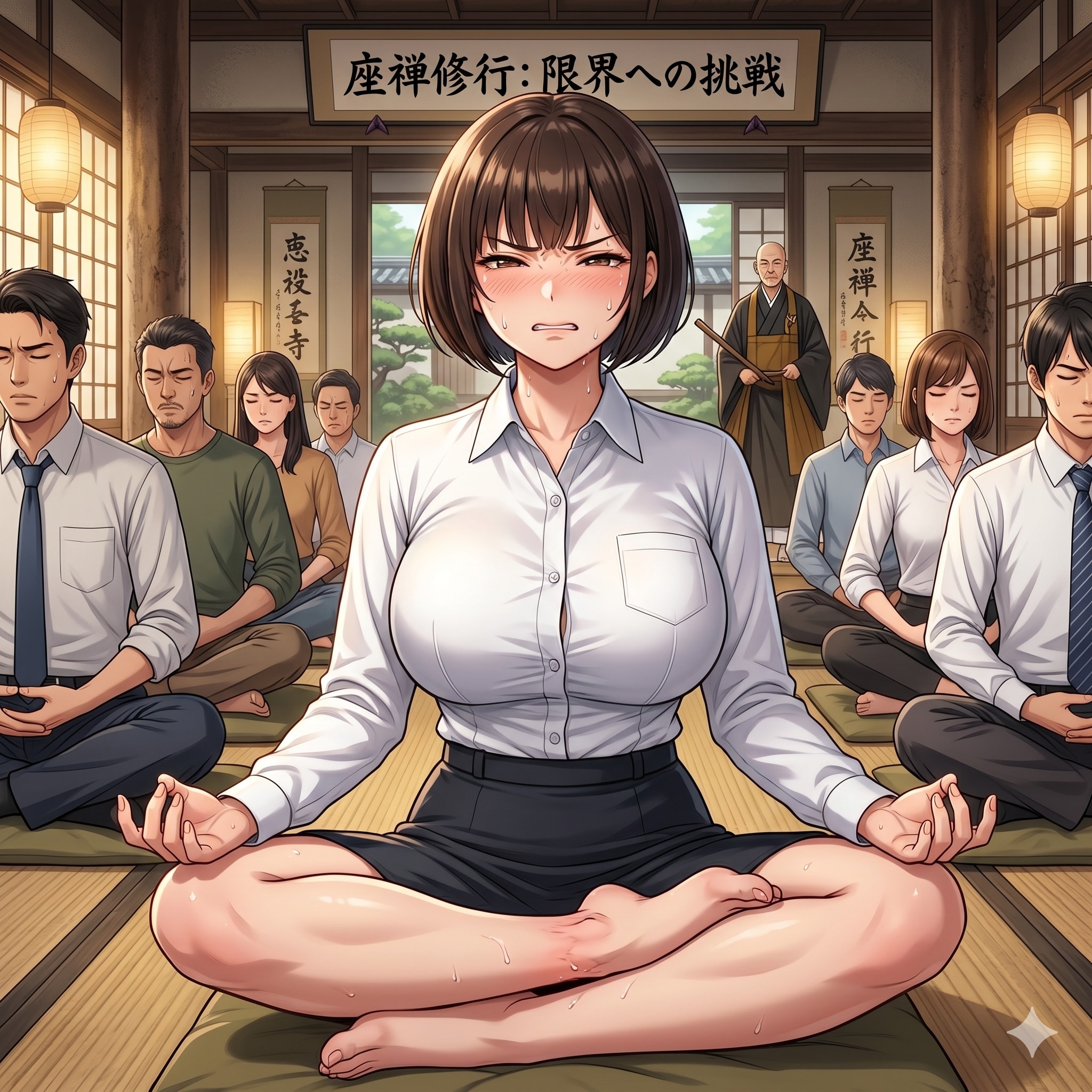 社員研修　そろそろ限界のアキさん | の人気AIイラスト・グラビア