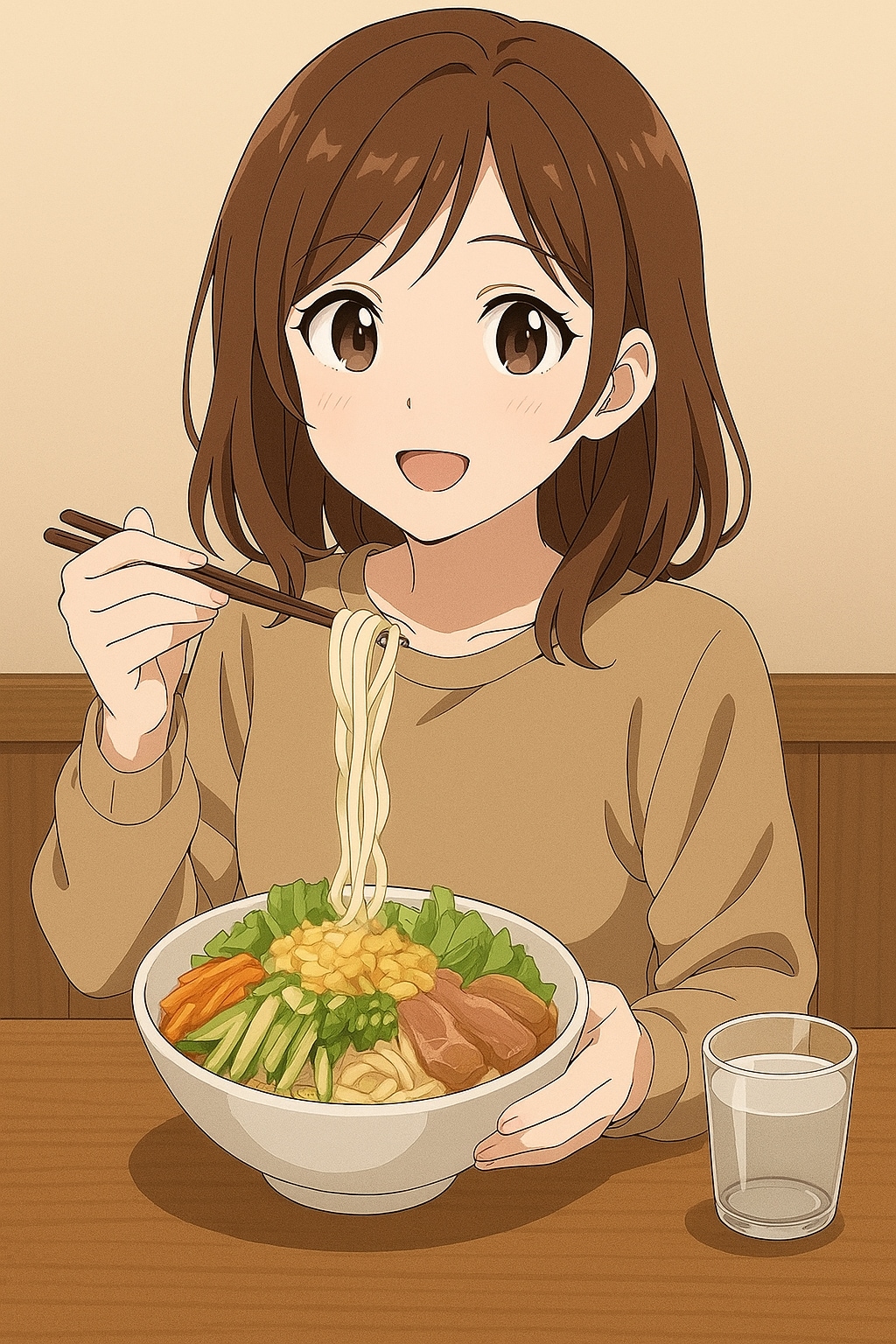 サラダうどん