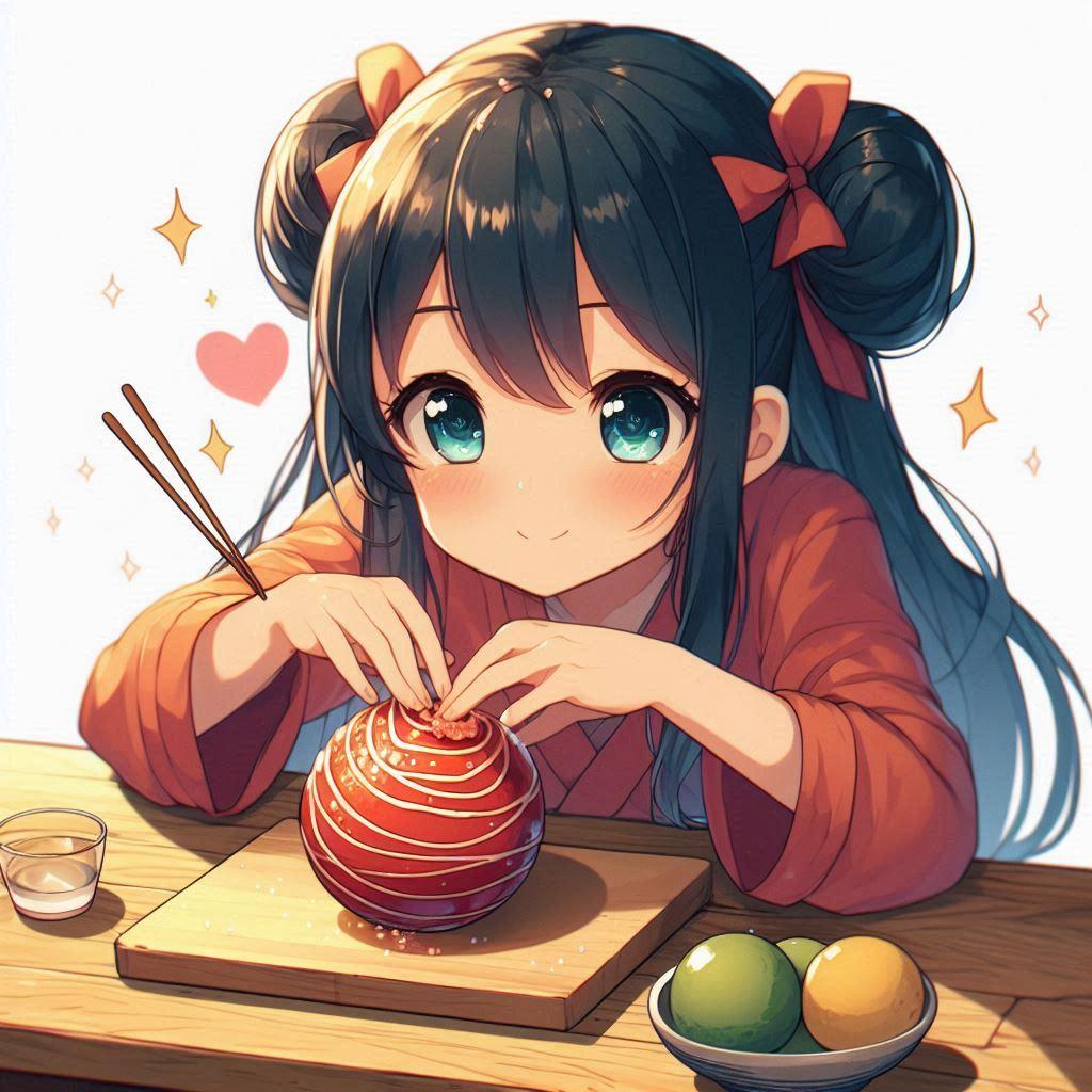 [Dalleさんで]〇ートボールを作る女の子[ウートボール] | の人気AIイラスト・グラビア