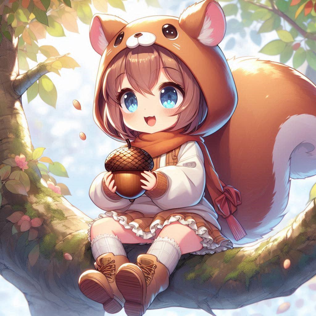 森のリスさん | の人気AIイラスト・グラビア