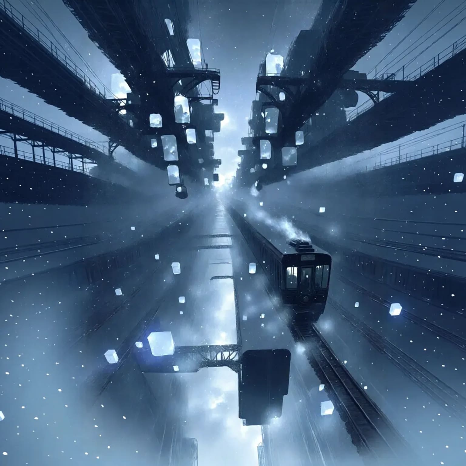 積雪警報の夜 | の人気AIイラスト・グラビア