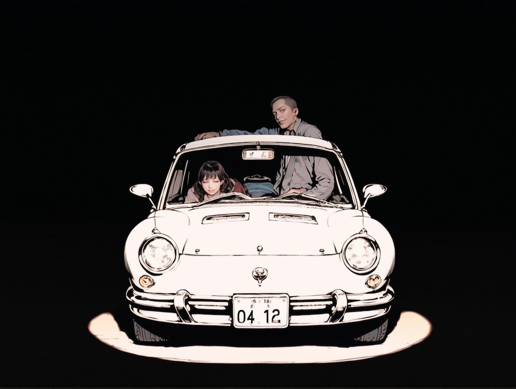 雨上がりの夜空に