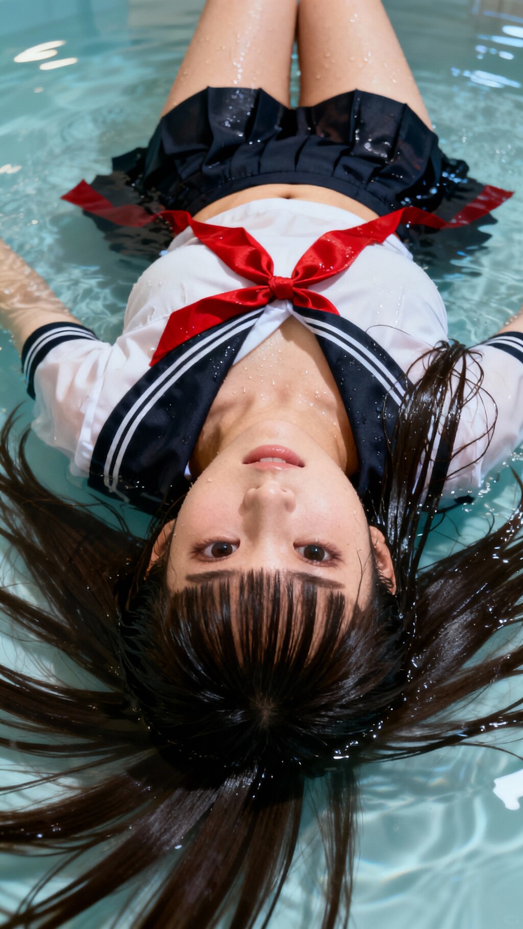 浮遊女子