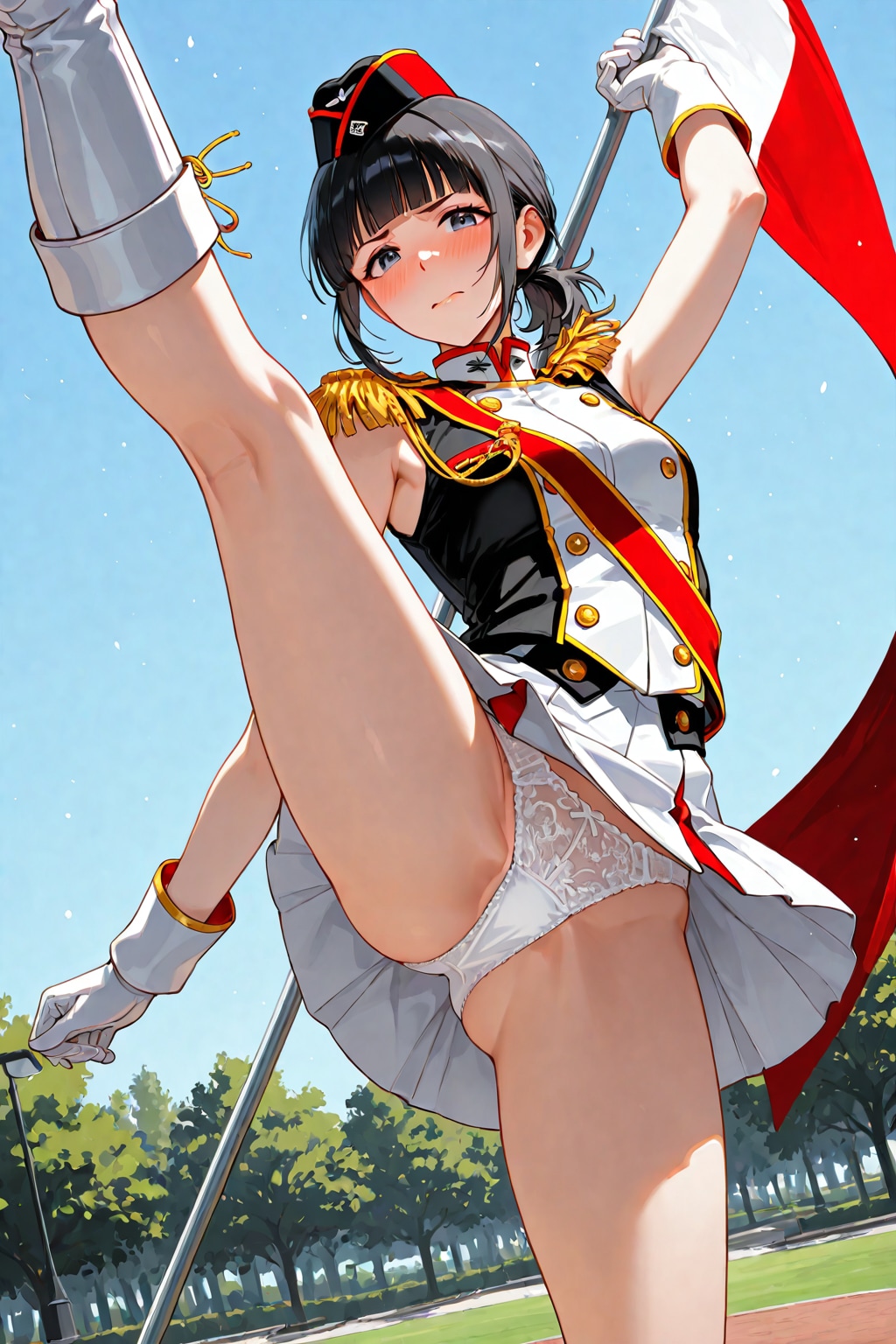 カラーガード 3 下から撮らないでください