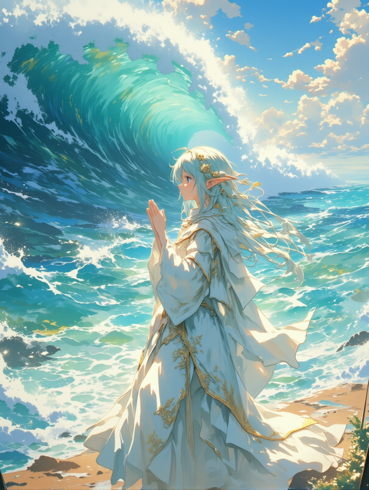 海の巫女_80 | の人気AIイラスト・グラビア