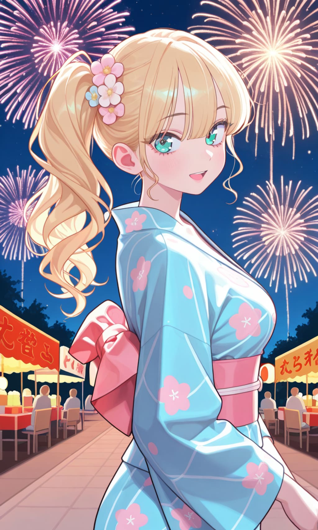 2人で夏祭り?