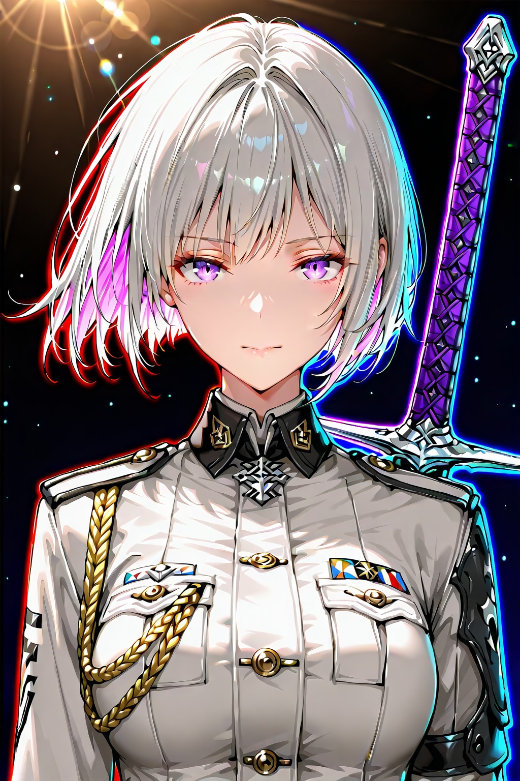 (1081)銀髪ちゃん軍服