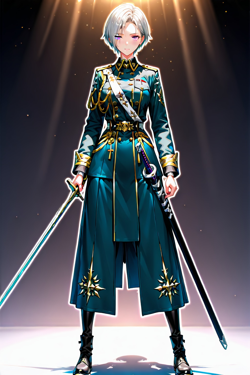 (1081)銀髪ちゃん軍服