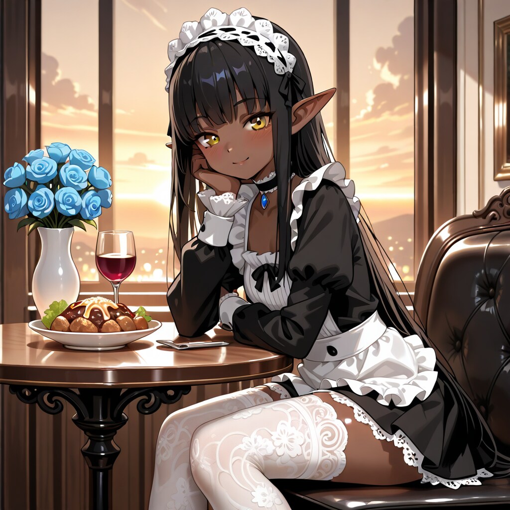 今日はご主人様いないし晩御飯豪華にしよ | の人気AIイラスト・グラビア