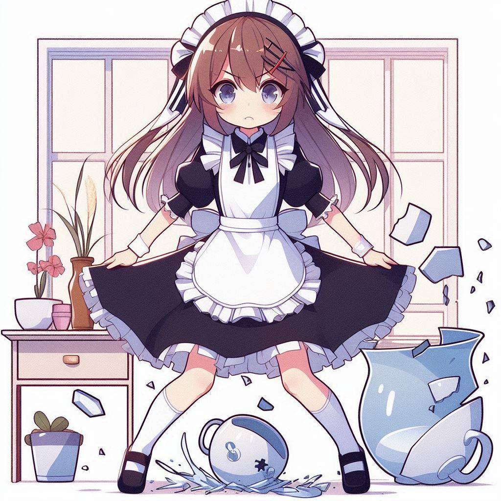 御主人様の大事な壺を割ってしまった (メイド⑦)