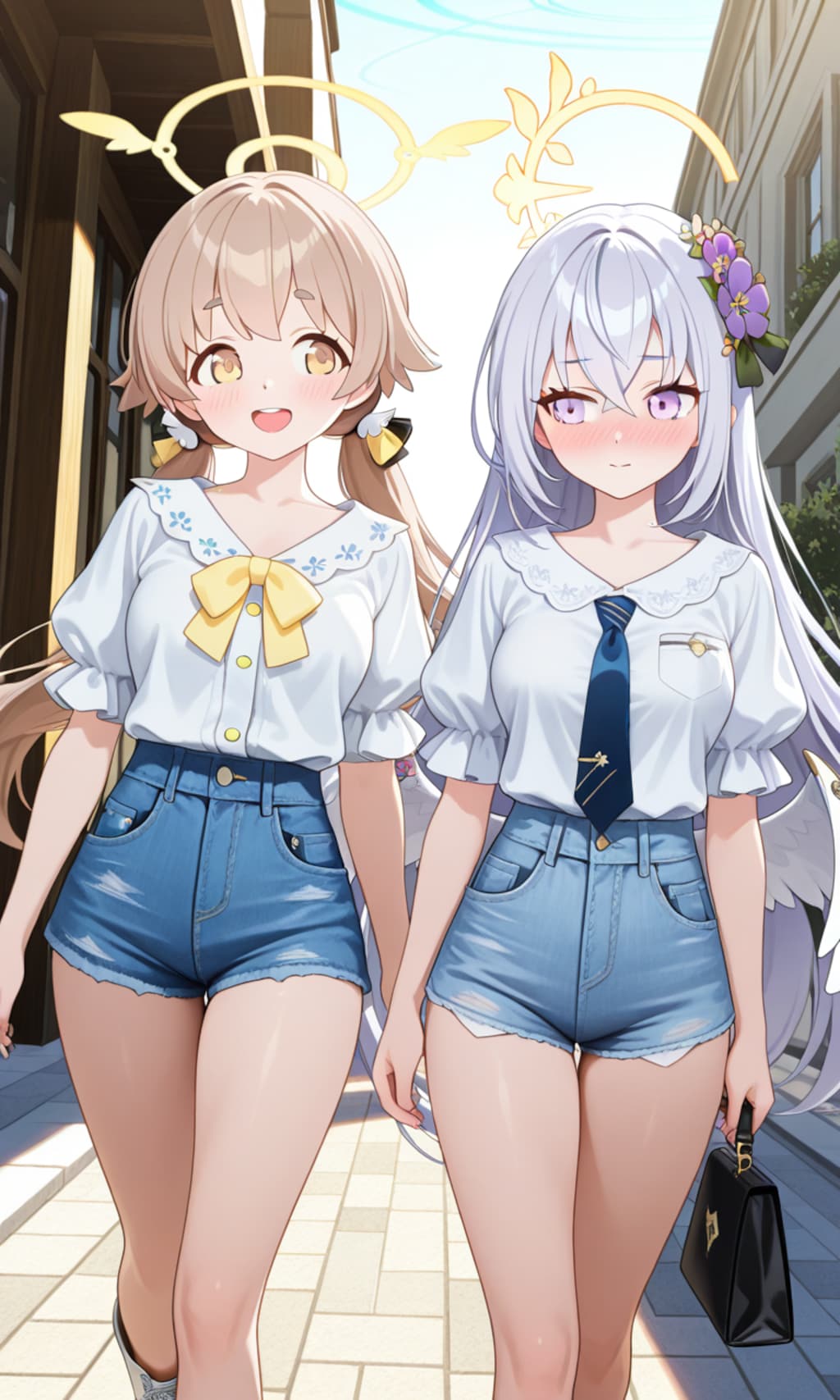ヒフミとアズサ　夏私服2-1