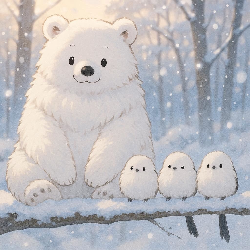 シマエナガの真似