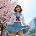 涼宮ハルヒの北校制服チャレンジ　（桜　春風） 9枚目
