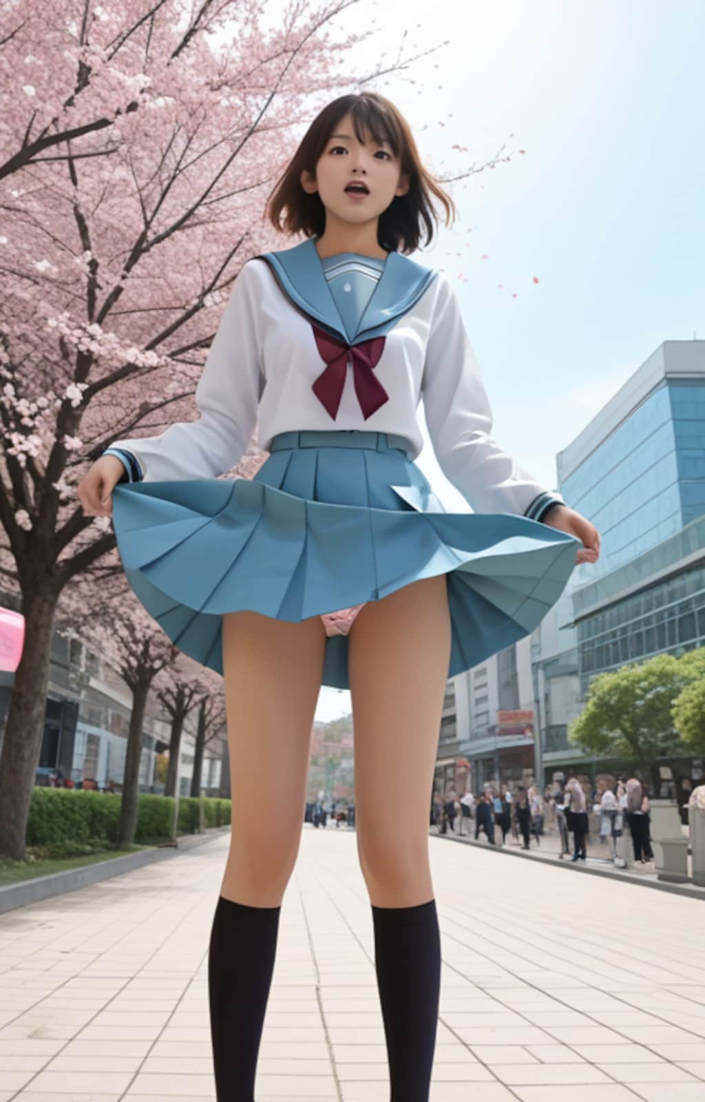 涼宮ハルヒの北校制服チャレンジ　（桜　春風）
