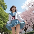 涼宮ハルヒの北校制服チャレンジ　（桜　春風） 6枚目
