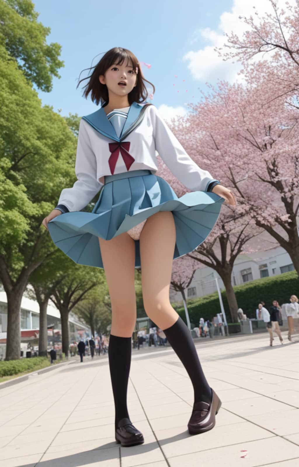 涼宮ハルヒの北校制服チャレンジ　（桜　春風）