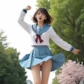 涼宮ハルヒの北校制服チャレンジ　（桜　春風） 8枚目