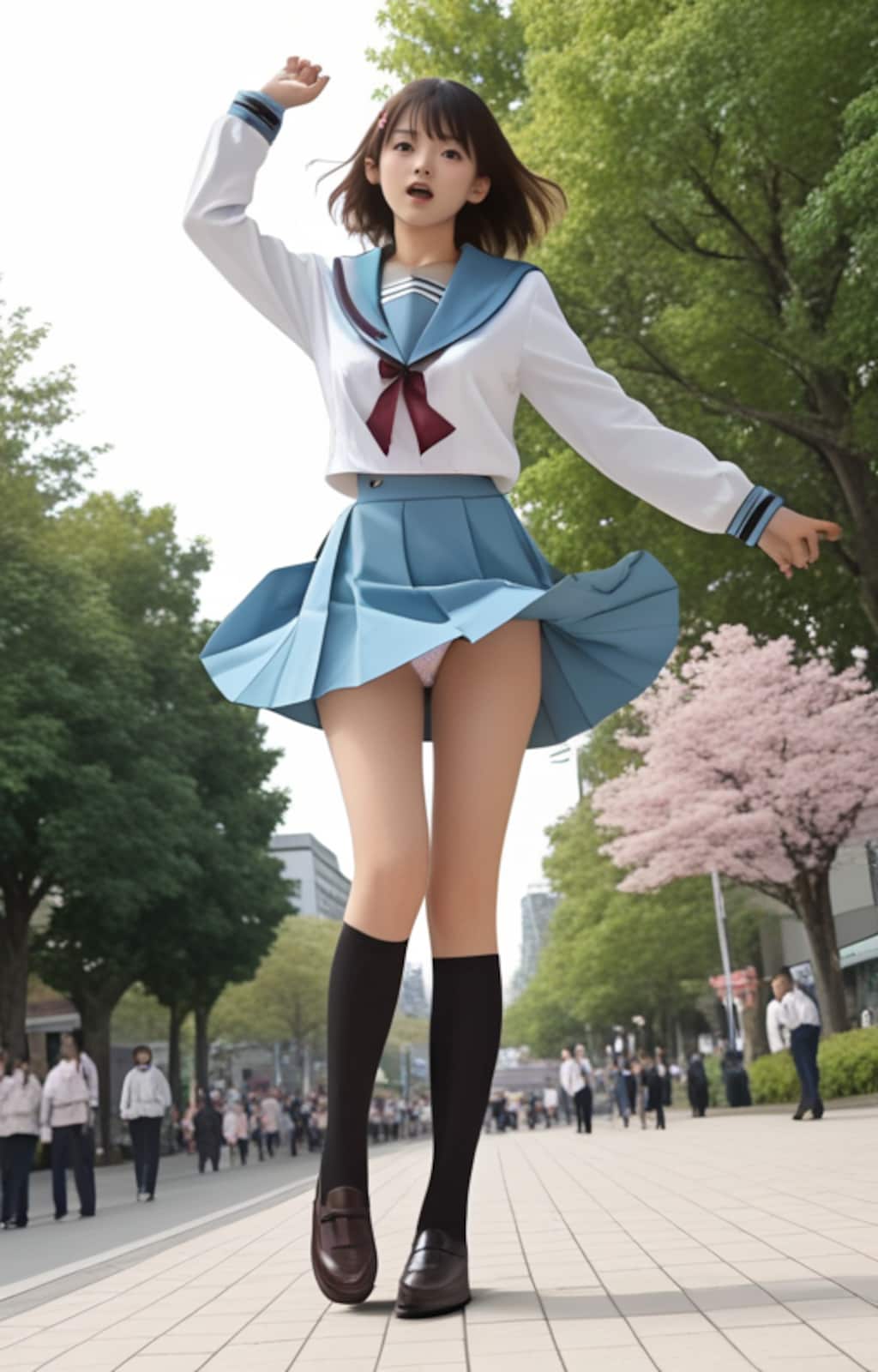涼宮ハルヒの北校制服チャレンジ　（桜　春風）