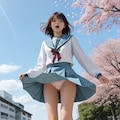 涼宮ハルヒの北校制服チャレンジ　（桜　春風） 2枚目