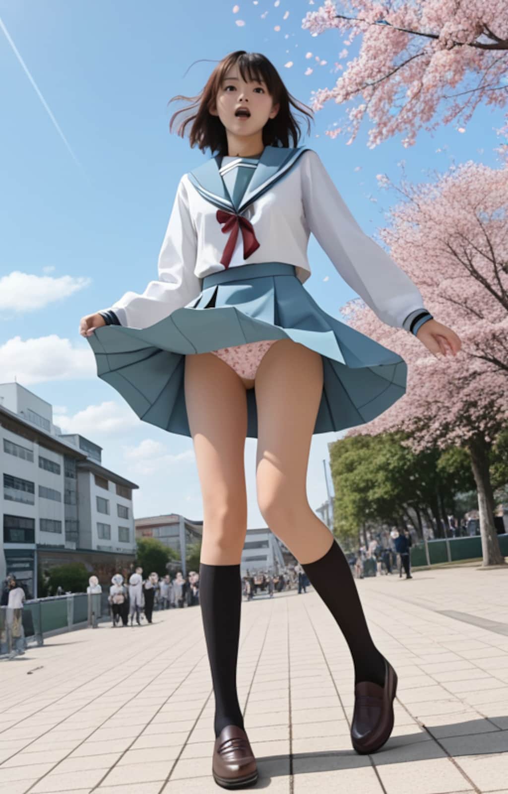 涼宮ハルヒの北校制服チャレンジ　（桜　春風）