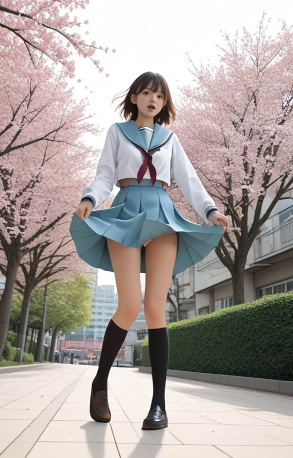 涼宮ハルヒの北校制服チャレンジ　（桜　春風）