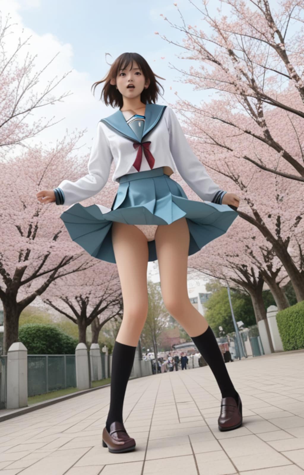 涼宮ハルヒの北校制服チャレンジ　（桜　春風）