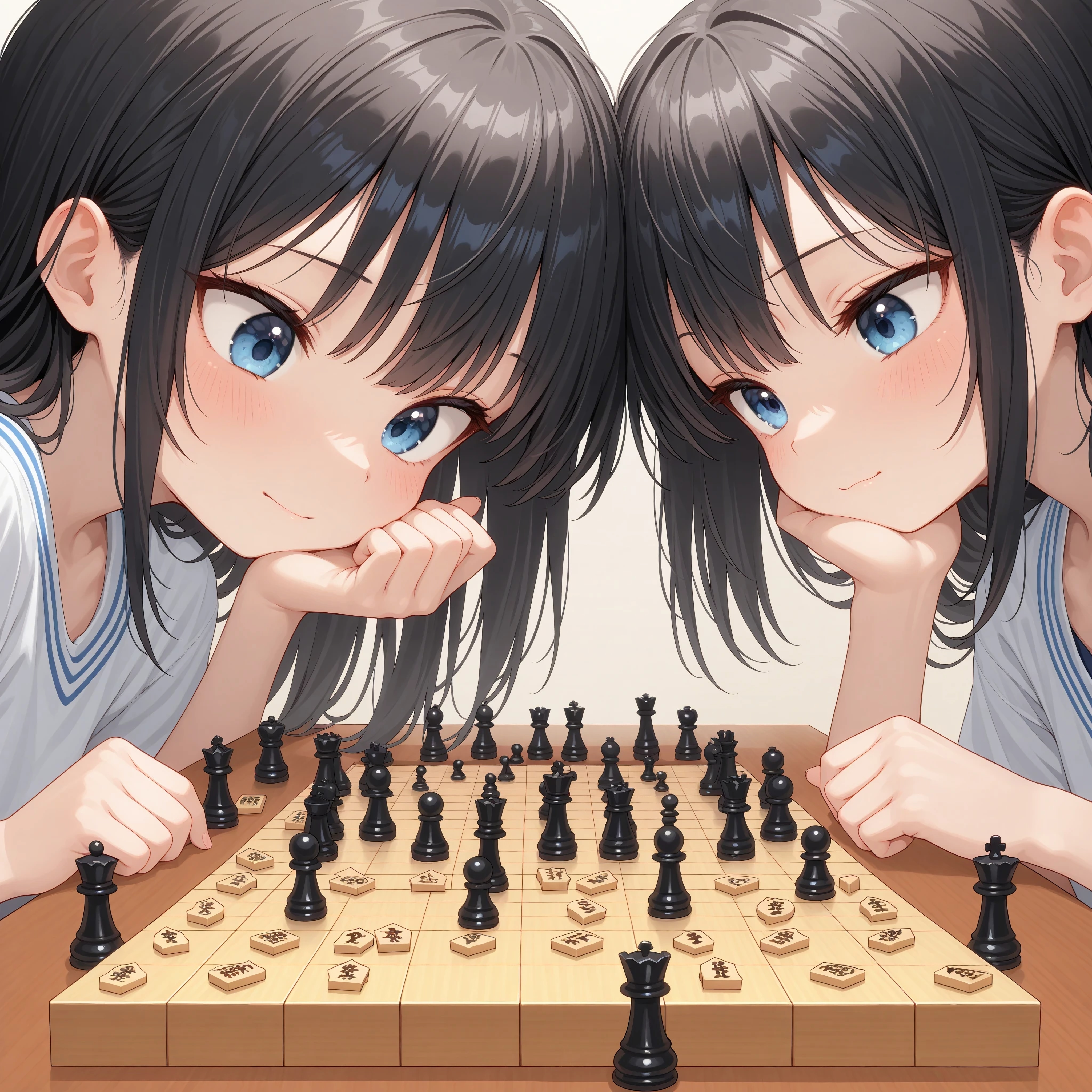 チェス vs. 将棋 リベンジ | の人気AIイラスト・グラビア