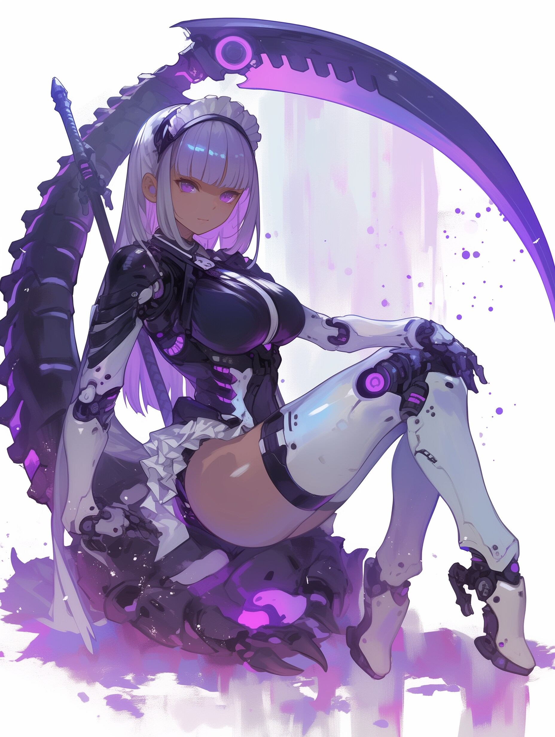 アンドロイドと鎌 | の人気AIイラスト・グラビア