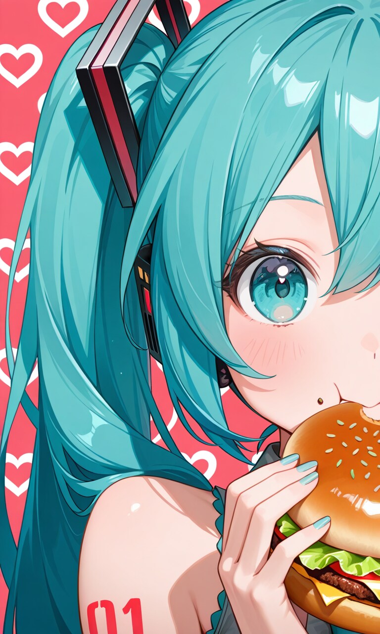 【コスプレ】初音モグモグ