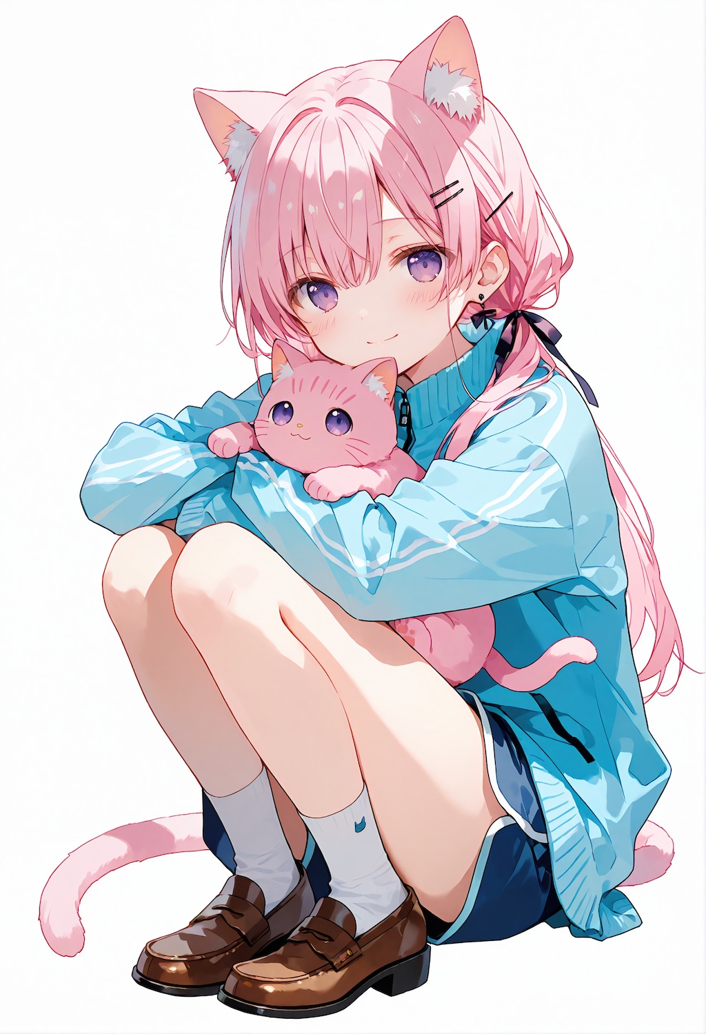 猫耳桃香と猫 44