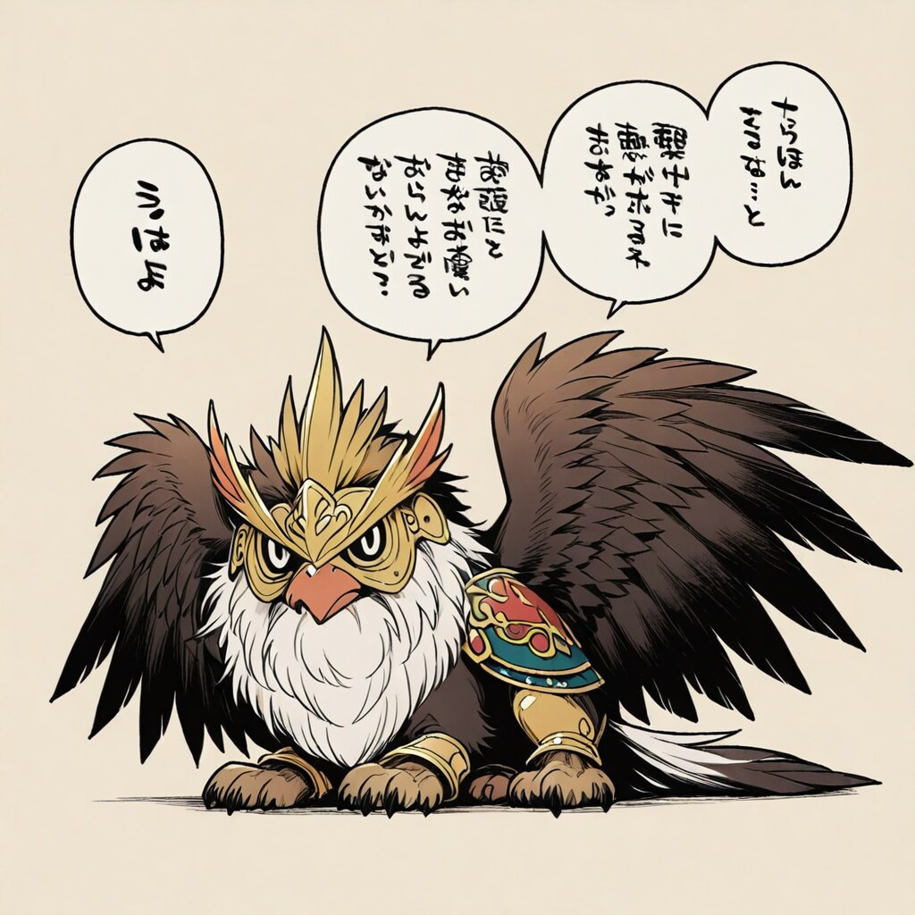 多分喋っているグリフォン