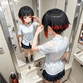 転生前　調子に乗って、赤のカラーコンタクトを入れた。これがいけなかった・・ 2枚目