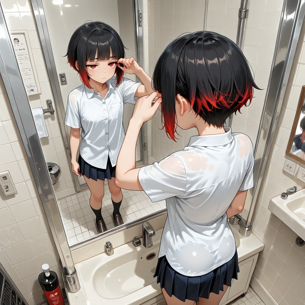転生前　調子に乗って、赤のカラーコンタクトを入れた。これがいけなかった・・