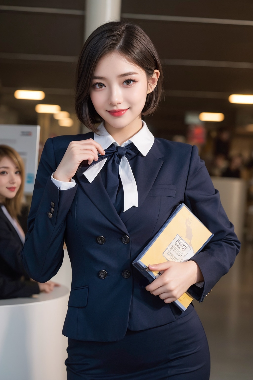 ショートヘア×スチュワーデス