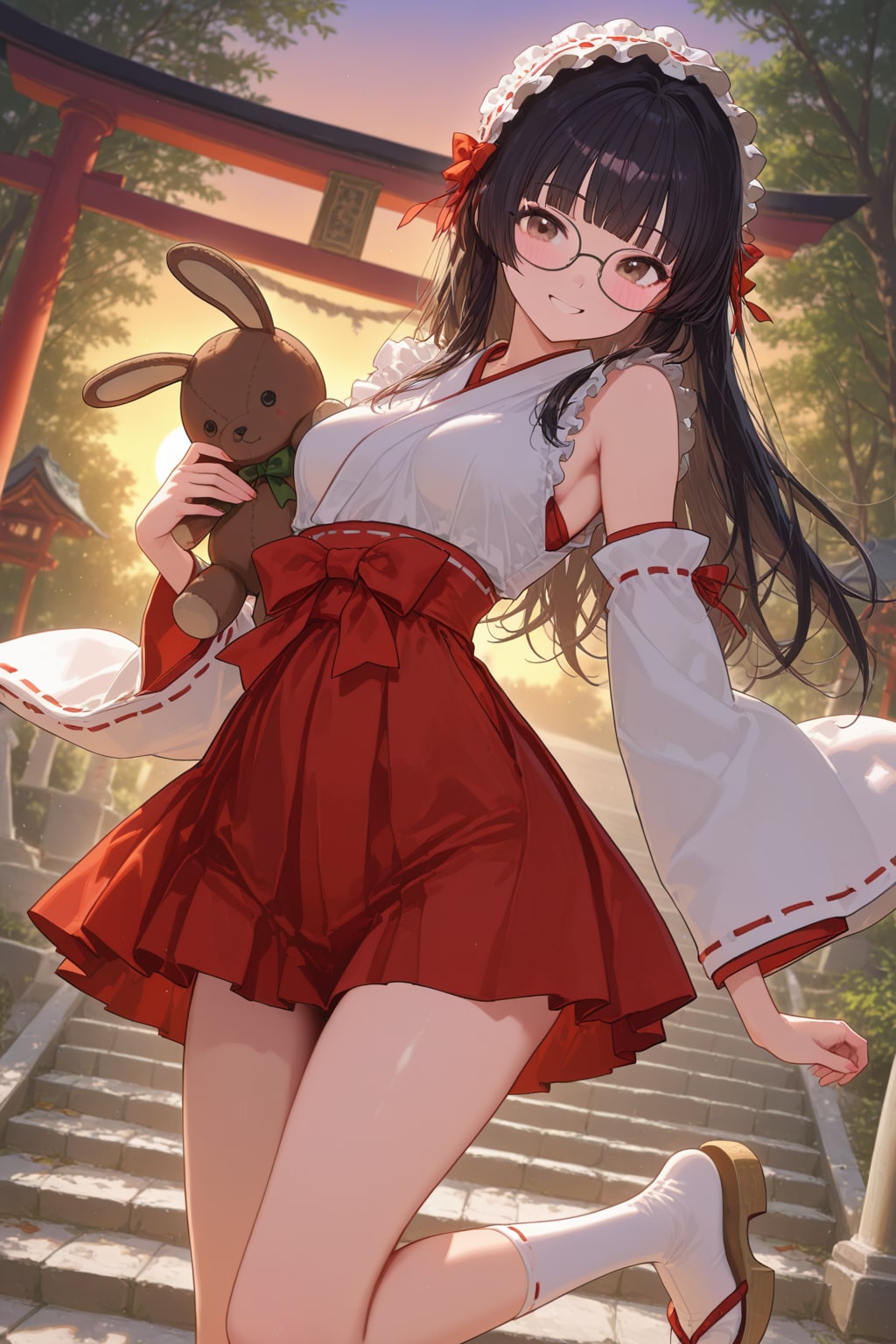 ゴスロリ巫女【PEGASUS】 | の人気AIイラスト・グラビア