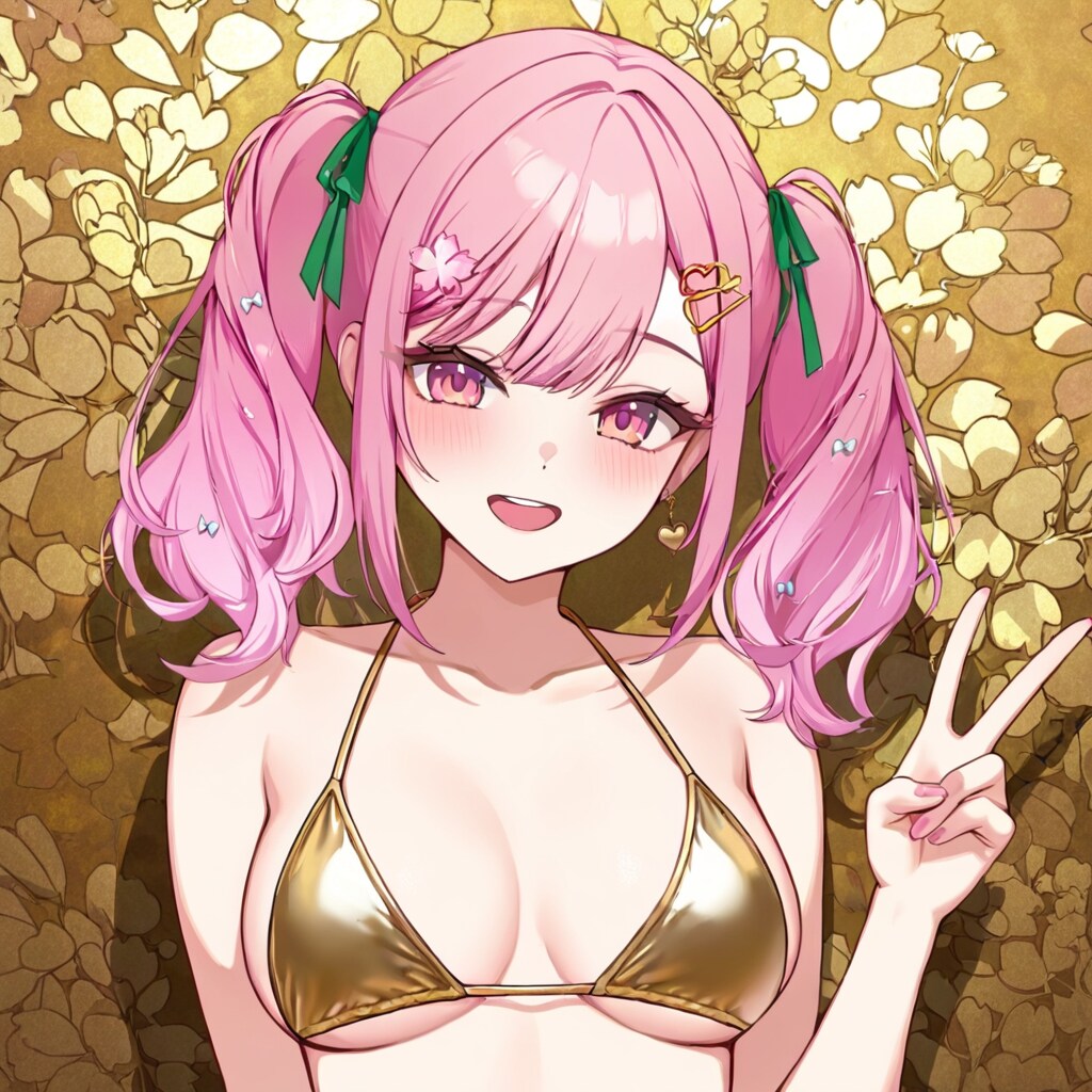 金色ビキニ