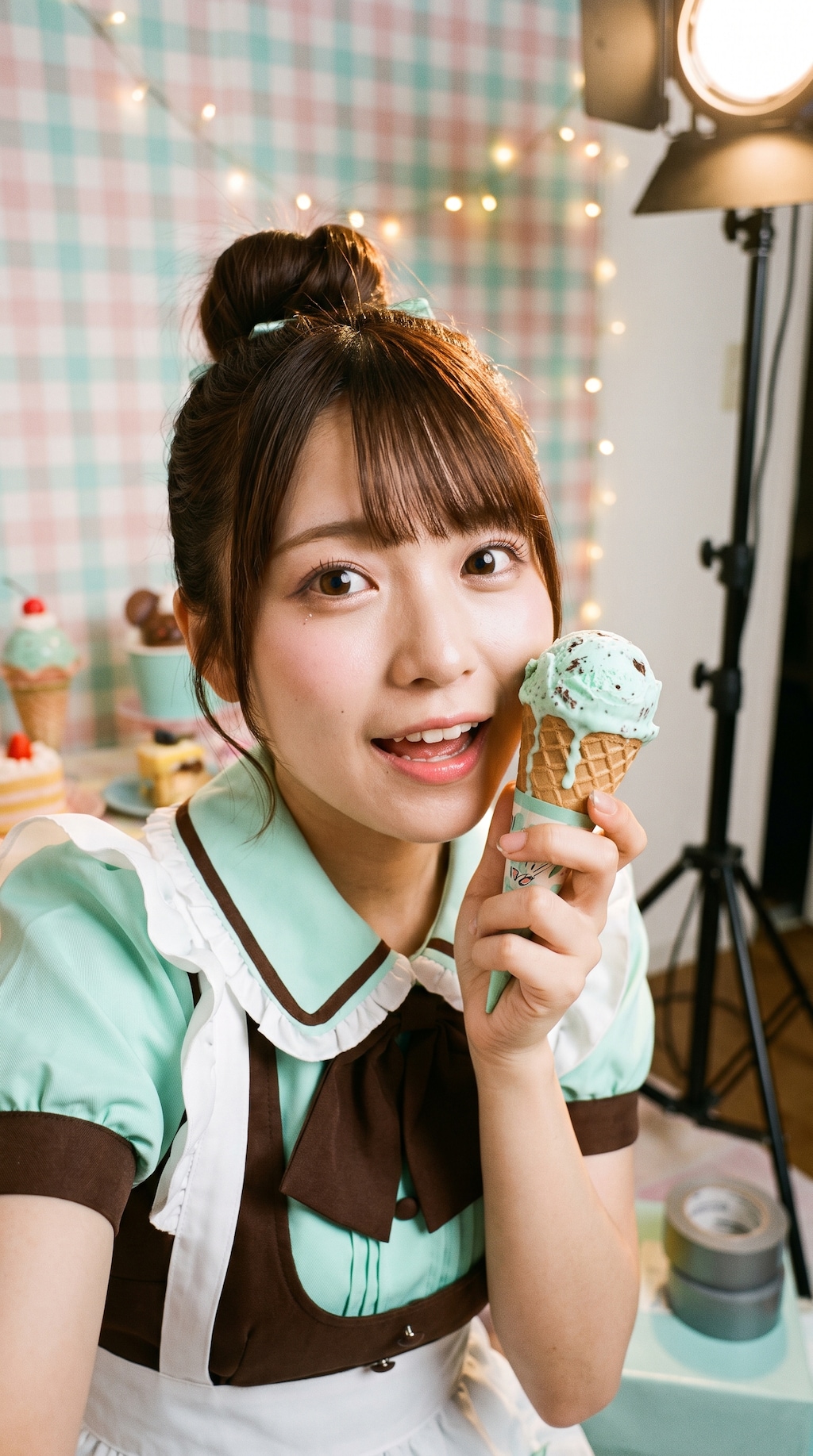 Minty Sweet Selfie