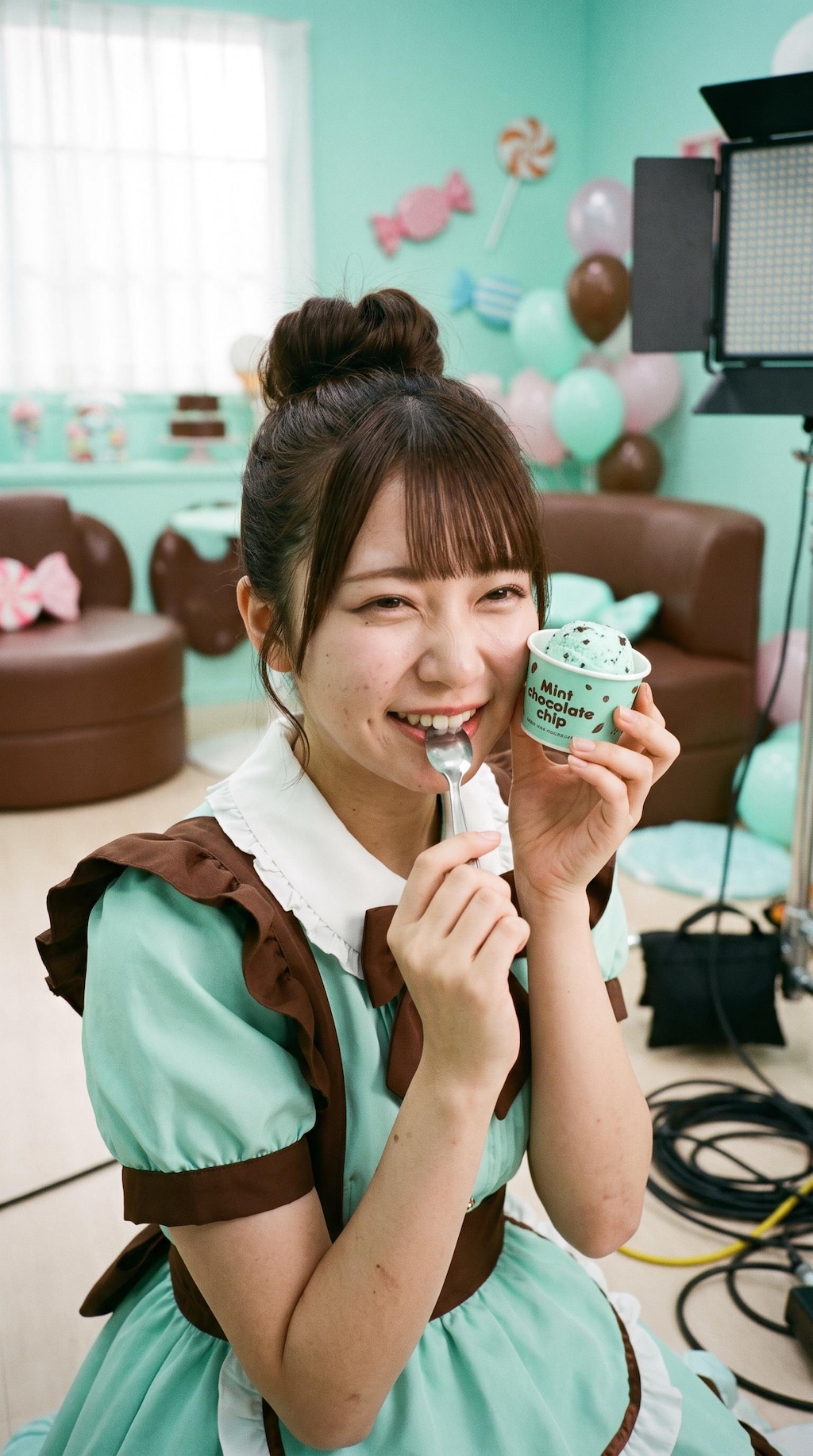 Minty Sweet Selfie