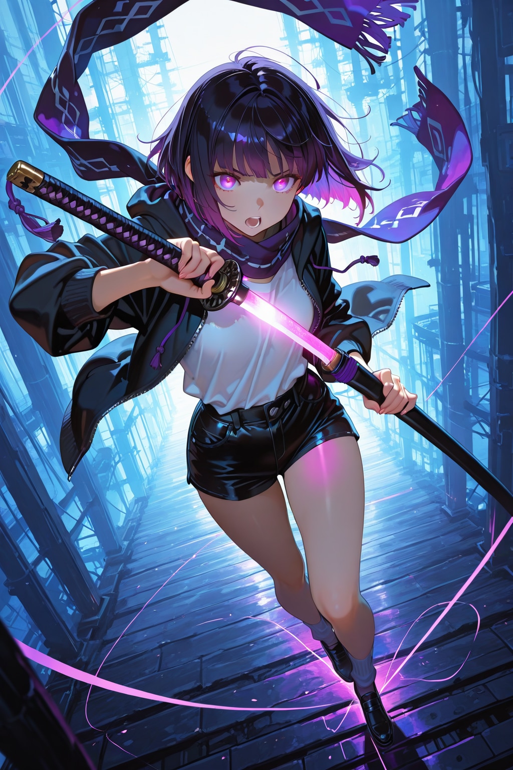 紫色が似合う女の子131