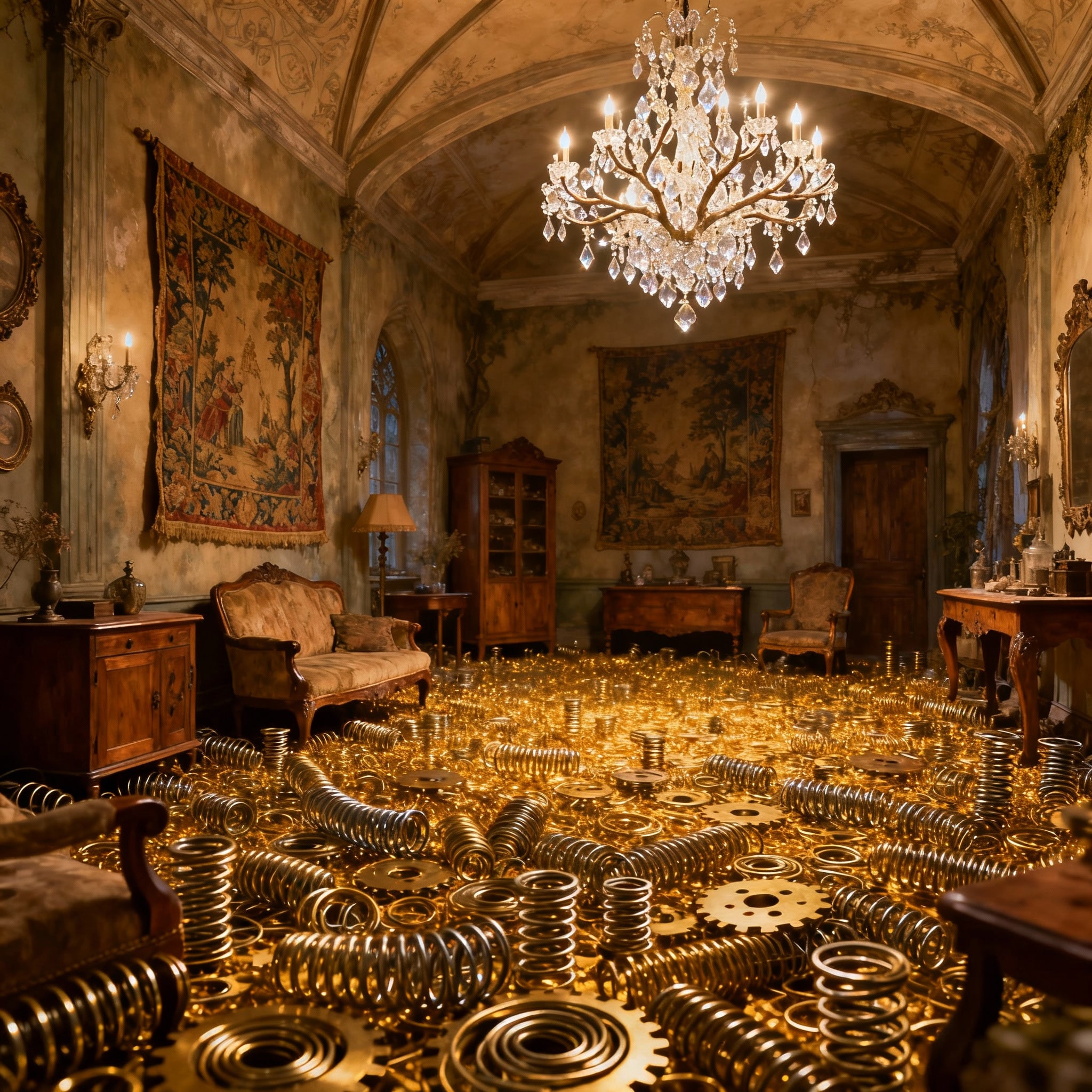 背景３２　バネ部屋 | の人気AIイラスト・グラビア