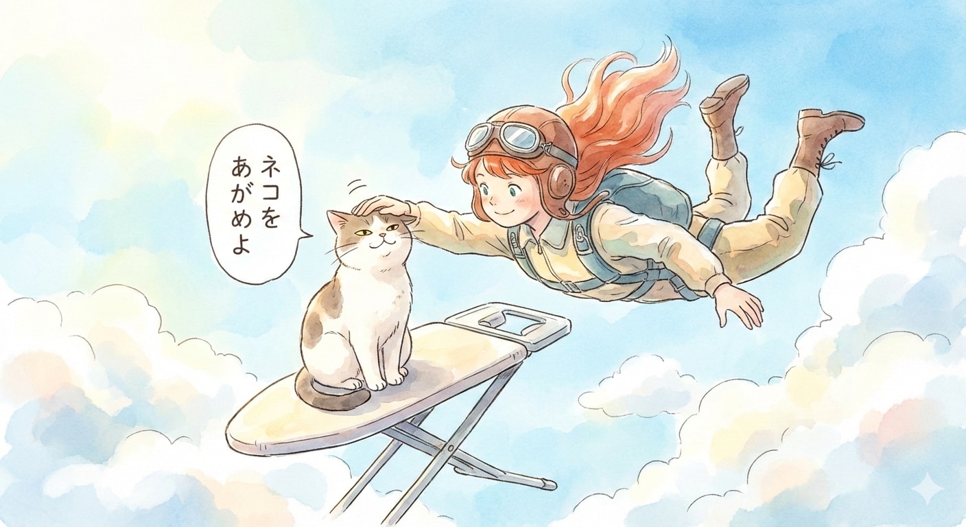 スカイダイビングとネコ様 | の人気AIイラスト・グラビア