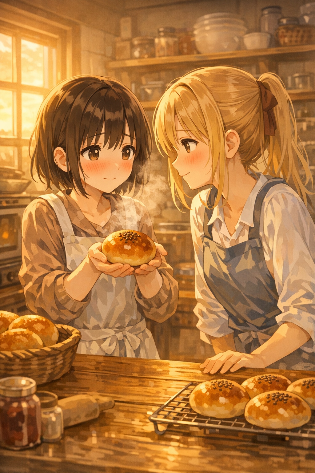 アンパン焼けたよ。（アンパンの日　01） | の人気AIイラスト・グラビア