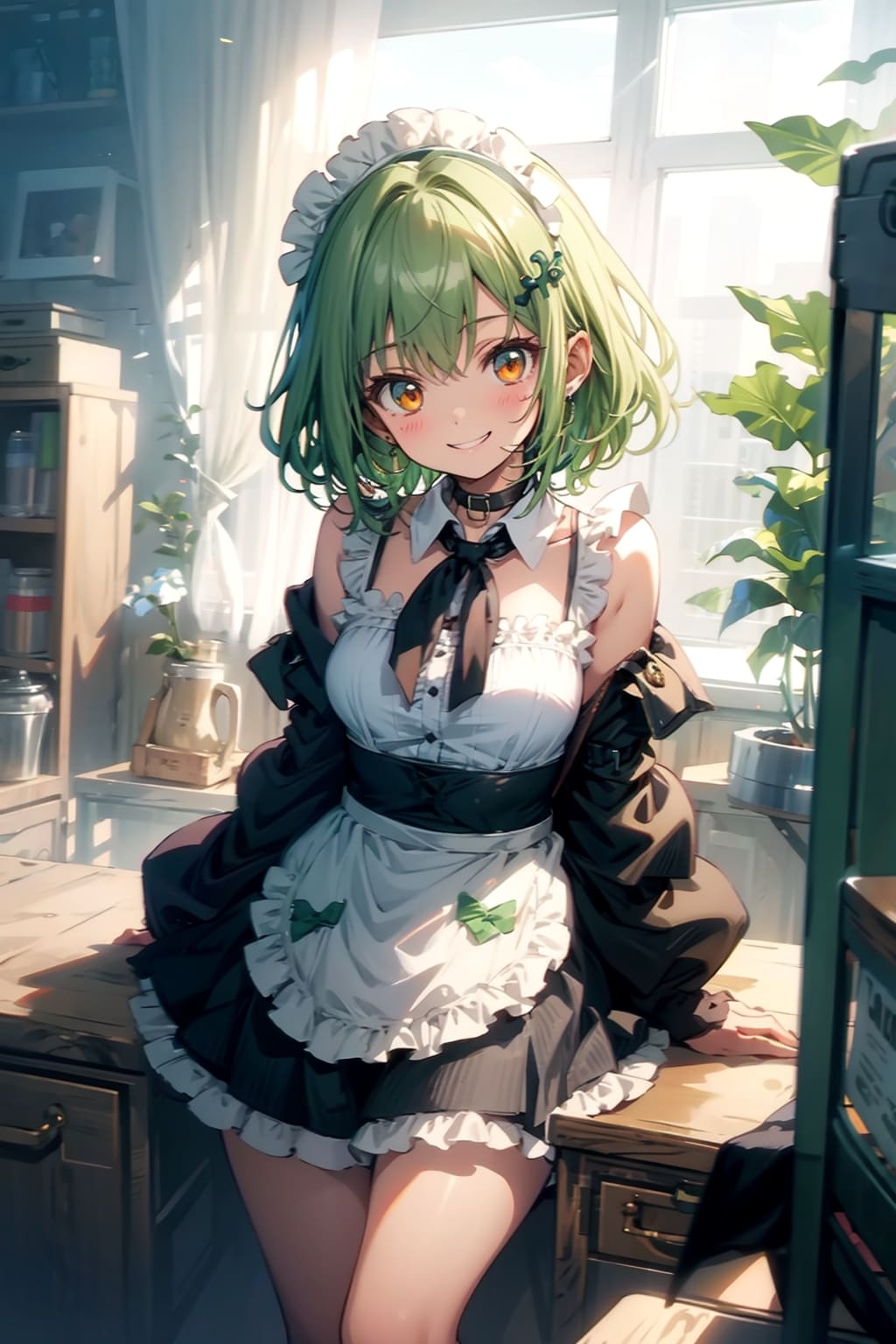 TOPAZ_メイド服の女の子。 | の人気AIイラスト・グラビア